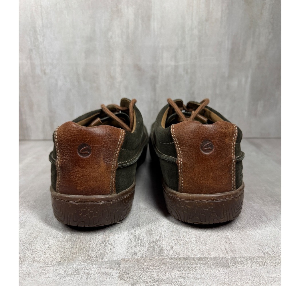 Clarks Mens Hodson Moc Olive Green Suede Casual Shoes 13 M 261685717120 - Picture 4 of 8